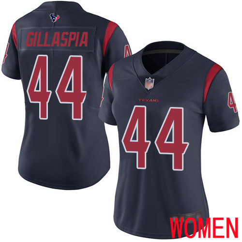 Houston Texans Limited Navy Blue Women Cullen Gillaspia Jersey NFL Football #44 Rush Vapor Untouchable